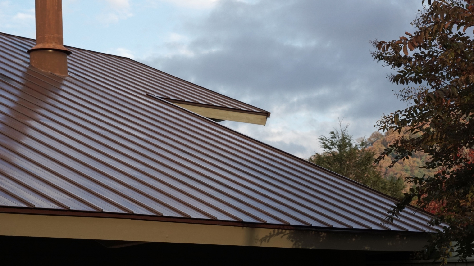 Beautiful brown metal roof